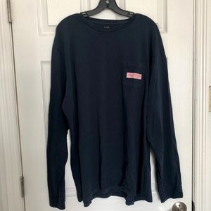 Vineyard Vibes Navy Long Sleeve T-shirt